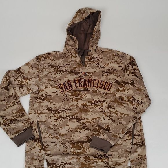 Majestic Men San Francisco team sweater camo sz L - Picture 8 of 9
